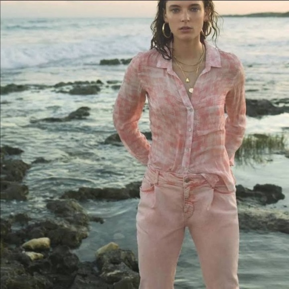 NWT: Anthropologie / Pilcro Women’s Slim Boyfriend Cropped Pink Jeans; Size 26 - Picture 12 of 12